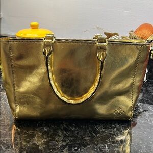 Patricia Nash Gold Tote Bag